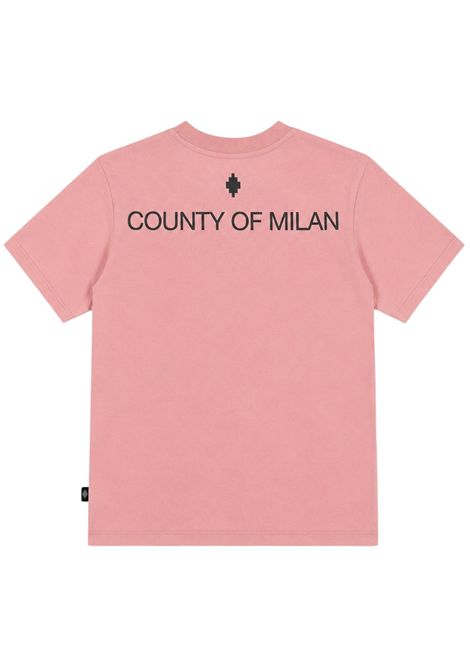 Pink cotton T-shirt for girls MARCELO BURLON | JGTH106ROSA